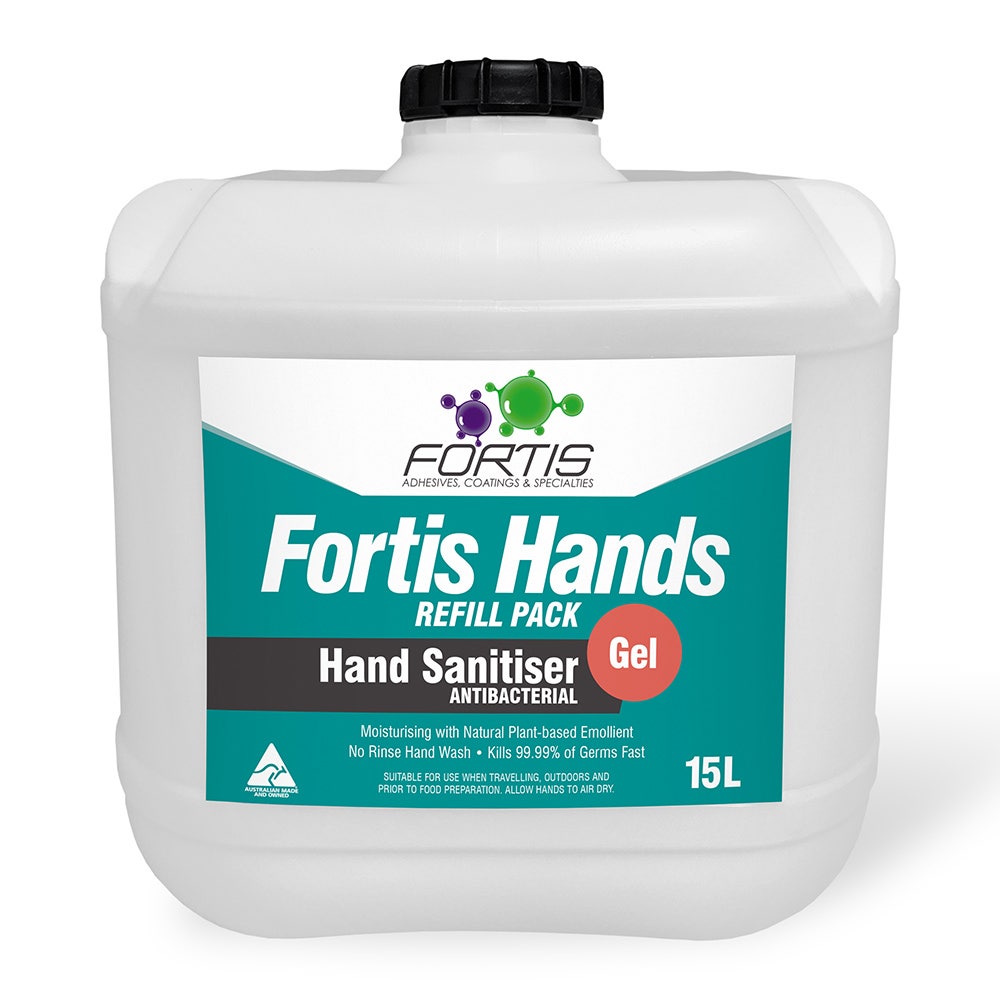 FORTIS 15L 70% Ethanol Gel Hand Sanitiser FHS15