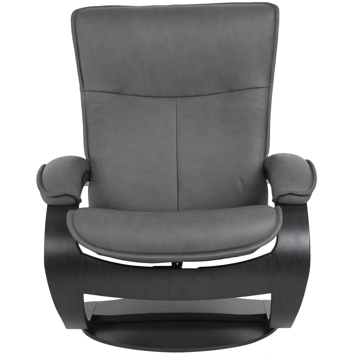 Fjords By Moran Senator Large Leather Manual reclining Chair and Ottoman