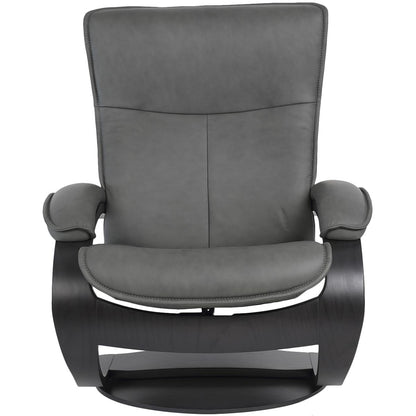 Fjords By Moran Senator Large Leather Manual reclining Chair and Ottoman