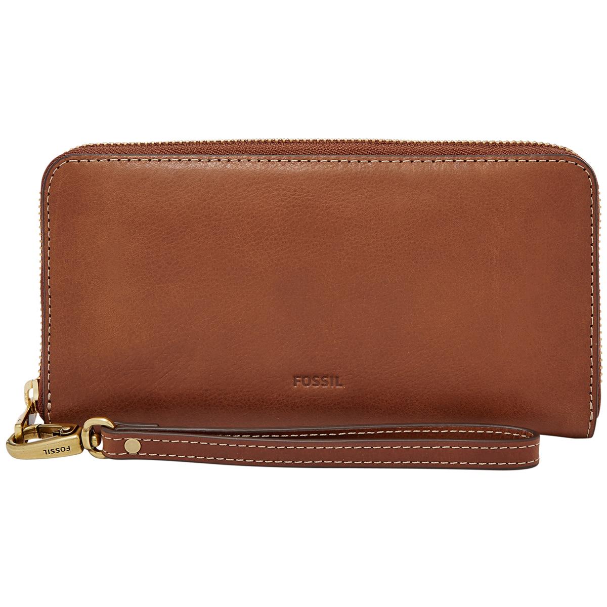 Fossil Women's Emma Large Zip Clutch Black
