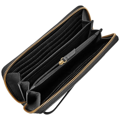 Fossil Women's Emma Large Zip Clutch Black