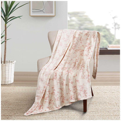 Fraiche Maison Velvet Plush Throw 152 x 177cm Layla Floral