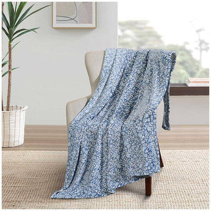 Fraiche Maison Velvet Plush Throw 152 x 177cm Layla Floral