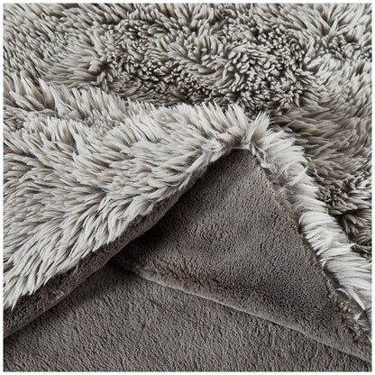 Frye Arctic Faux Fur Luxe Throw Grey