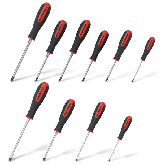 GEARWRENCH 10 Pc. Phillips Slotted Pozidriv Dual Material Screwdriver Set 80060H