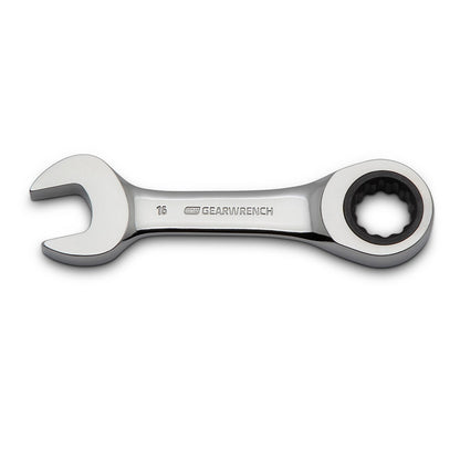 GEARWRENCH 10 Piece Metric Stubby Combination Ratcheting Spanner Set 9520D