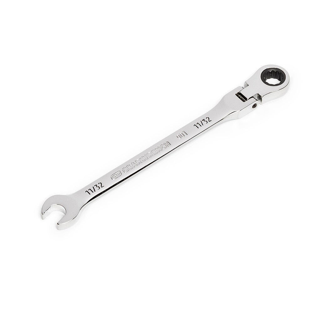 GEARWRENCH 11 32 90T Flexhead Ratcheting Combination Wrench 86742