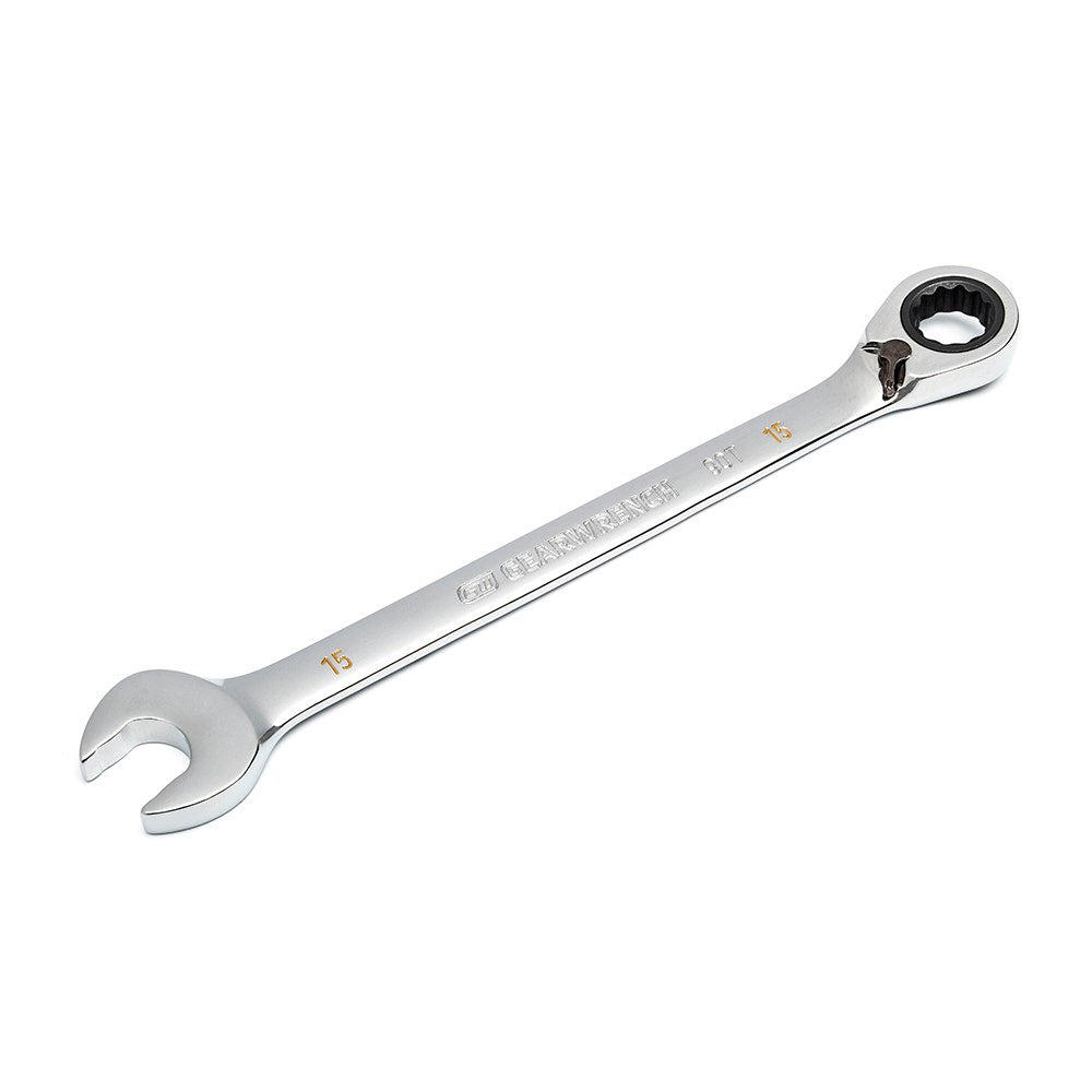 GEARWRENCH 15mm 90T R OE Ratcheting Reversible Combination Wrench 86615