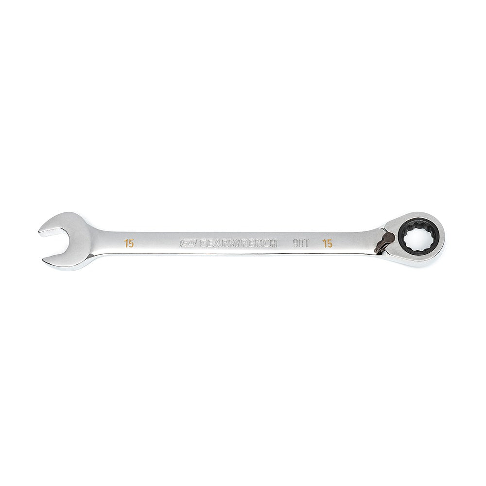 GEARWRENCH 15mm 90T R OE Ratcheting Reversible Combination Wrench 86615