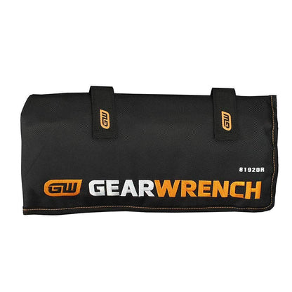 GEARWRENCH 18 Piece 12 Point Metric Long Pattern Combination Wrench Set Roll 81920R