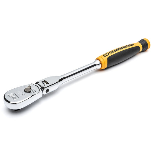 GEARWRENCH 197mm 1 4inch Drive 90 Tooth Cushion Grip Flex Teardrop Ratchet 81009T