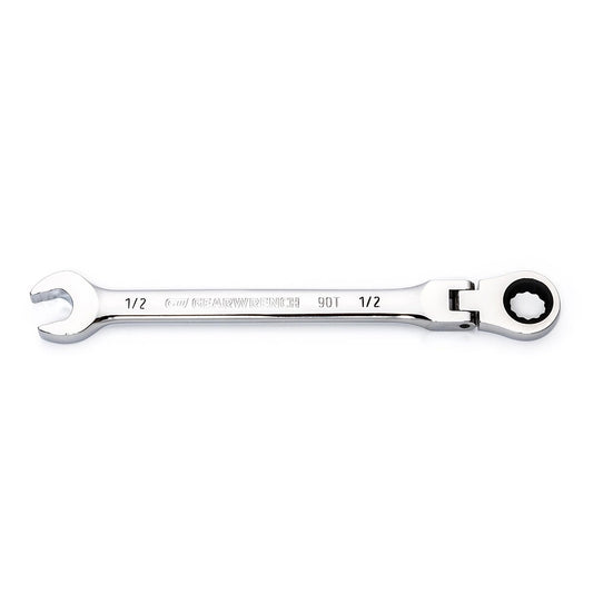 GEARWRENCH 1 2 90T Flexhead Ratcheting Combination Wrench 86745