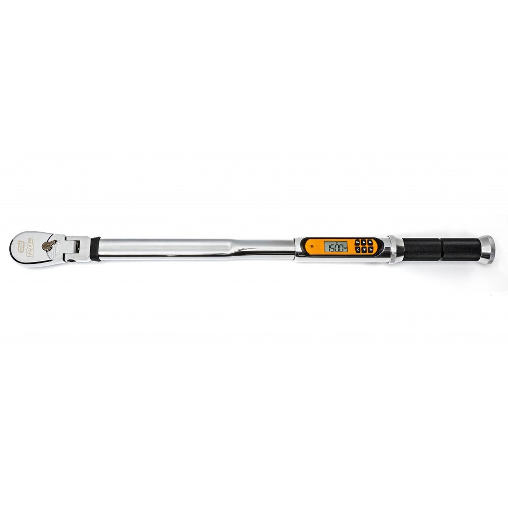GEARWRENCH 1 2inch Drive Flex-Head Electronic Torque Wrench w. Angle 25 - 250 Ft-lb 85196