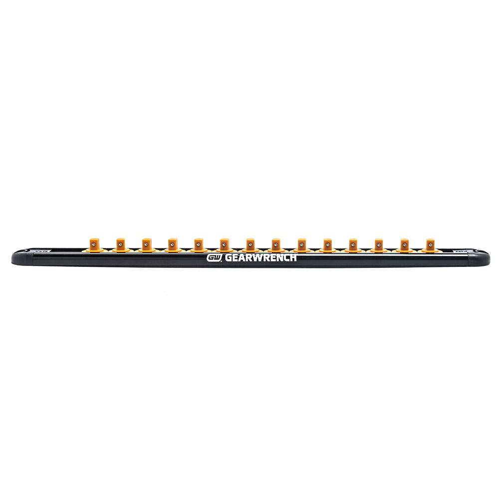 GEARWRENCH 1 2inch Drive Magnetic Socket Rail Includes 14 Clips 83128