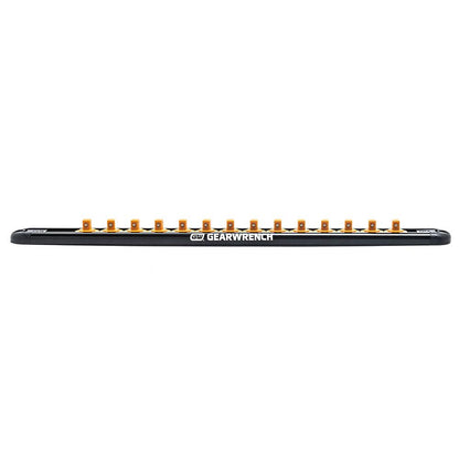 GEARWRENCH 1 2inch Drive Magnetic Socket Rail Includes 14 Clips 83128