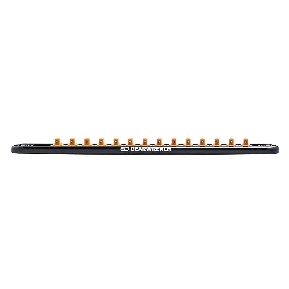 GEARWRENCH 1 4inch Drive Magnetic Socket Rail Includes 14 Clips 83126
