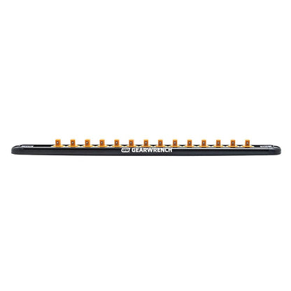 GEARWRENCH 1 4inch Drive Magnetic Socket Rail Includes 14 Clips 83126