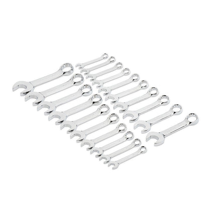 GEARWRENCH 20 Piece SAE Metric Stubby Combination Wrench Set 81903