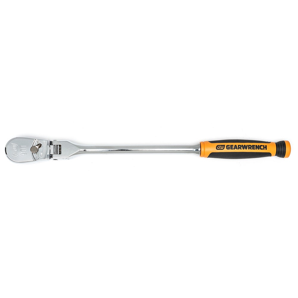 GEARWRENCH 330mm 3 8inch Drive 90 Tooth Cushion Grip Flex Teardrop Ratchet 81210T