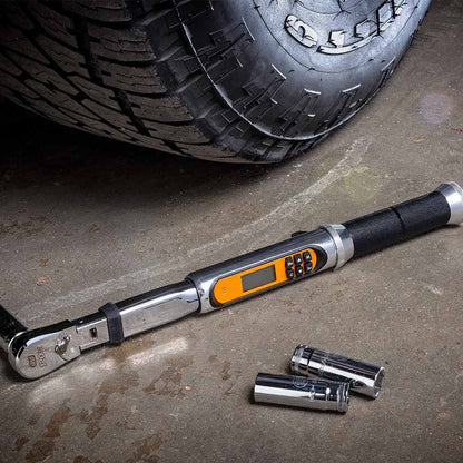 GEARWRENCH 3 8 Drive 13.5-135Nm Flex-Head Electronic Torque Wrench with Angle 85195