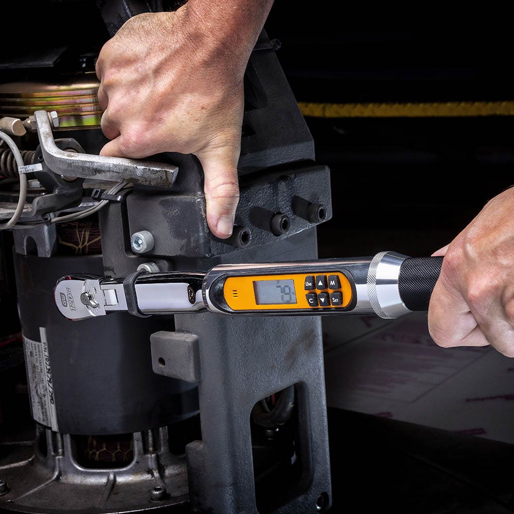 GEARWRENCH 3 8 Drive 13.5-135Nm Flex-Head Electronic Torque Wrench with Angle 85195