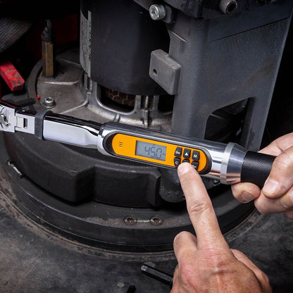 GEARWRENCH 3 8 Drive 13.5-135Nm Flex-Head Electronic Torque Wrench with Angle 85195