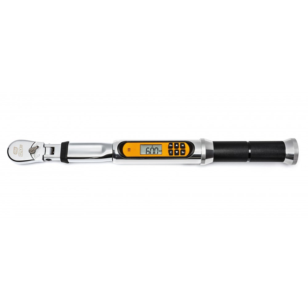 GEARWRENCH 3 8 Drive 13.5-135Nm Flex-Head Electronic Torque Wrench with Angle 85195