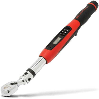 GEARWRENCH 3 8inch Flex Head Electronic Torque Wrench w Angle 10-100 ft lbs 85078