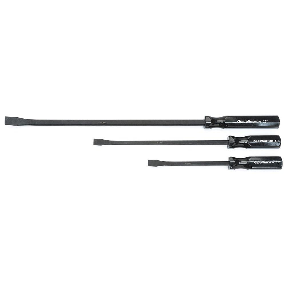 GEARWRENCH 3 pcs Angled Tip Pry Bar Set 12inch, 17inch and 25inch 82403