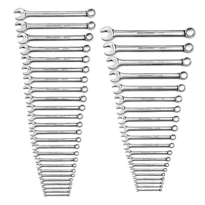 GEARWRENCH 44 Piece Long Pattern Combination Non Ratcheting Spanner Set