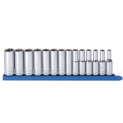 GEARWRENCH 6-19mm 6PT Deep 3 8inch Socket Set 14pc 80554