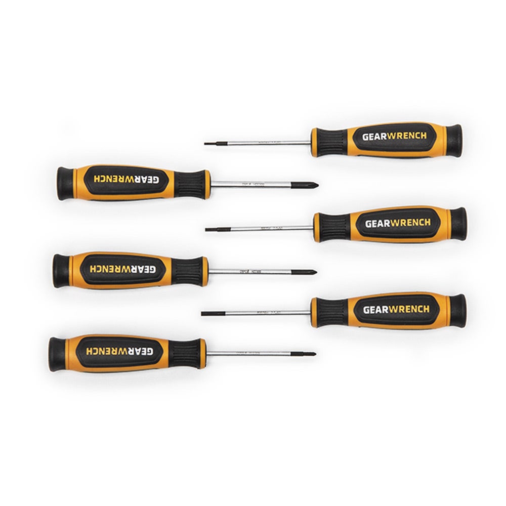 GEARWRENCH 6 Piece 266mm Mini Screwdriver Set 80055H
