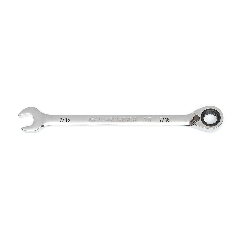 GEARWRENCH 7 16inch 90T R OE Ratcheting Reversible Combination Wrench 86644
