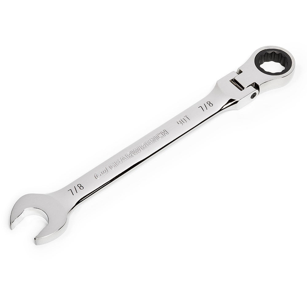 GEARWRENCH 7 8 90T Flexhead Ratcheting Combination Wrench 86751