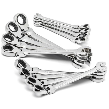 GEARWRENCH 8-19mm R OE Met Ratcheting Flex Spanner Set 12pc 9901D