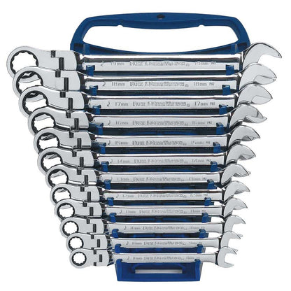 GEARWRENCH 8-19mm R OE Met Ratcheting Flex Spanner Set 12pc 9901D