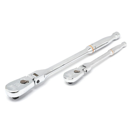 GEARWRENCH 90T Full Polish Flex Head Ratchet Set - 2 Piece 81216T