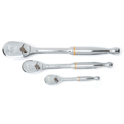 GEARWRENCH 90T Tooth Full Polish Ratchet Set - 3 Piece 81206T