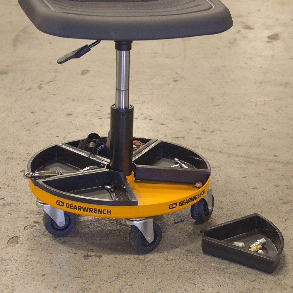 GEARWRENCH Adjustable Height Swivel Mechanics Seat 18inch to 22inch 86994