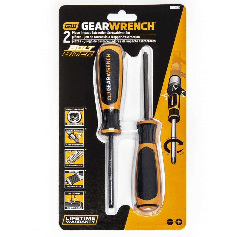 GEARWRENCH Bolt Biter Dual Material Extraction Screwdriver Set - 2 Piece 86090