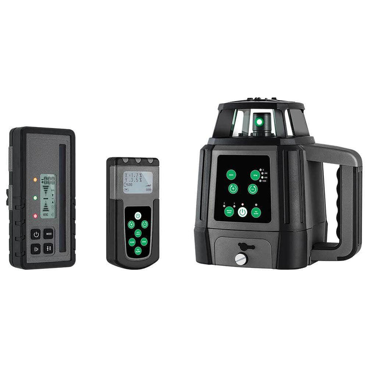 GENERAL Titanium Green Rotary Laser Level with Remote 88190