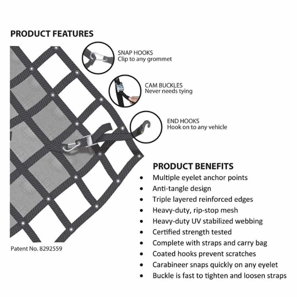 GLADIATOR 2460 x 2050mm Cargo Net Mesh Medium