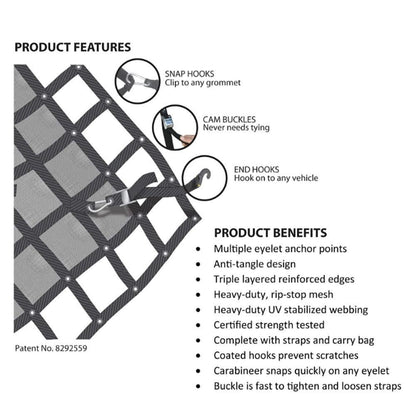 GLADIATOR 3000 x 2610mm Cargo Net Mesh Large