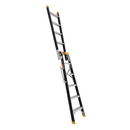 GORILLA 150kg Pro-Lite 6 Step Fibreglass Dual Purpose Ladder FDM006-PRO