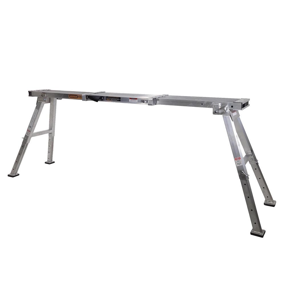 GORILLA Heavy Duty Extendable Work Platform 0.6-0.9m Aluminium 150kg Industrial MW010-I