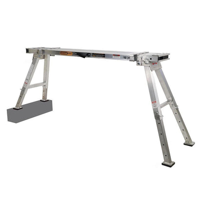 GORILLA Heavy Duty Extendable Work Platform 0.6-0.9m Aluminium 150kg Industrial MW010-I