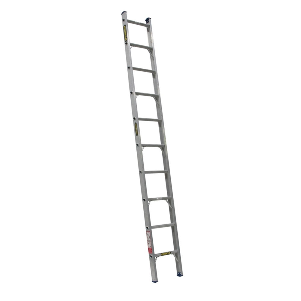 GORILLA Single Builders Ladder 6.1M (20ft) Aluminium 140kg Industrial SBL020-I