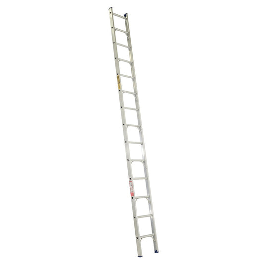 GORILLA Single Builders Ladder 4.3M (14ft) Aluminium 140kg Industrial SBL014-I