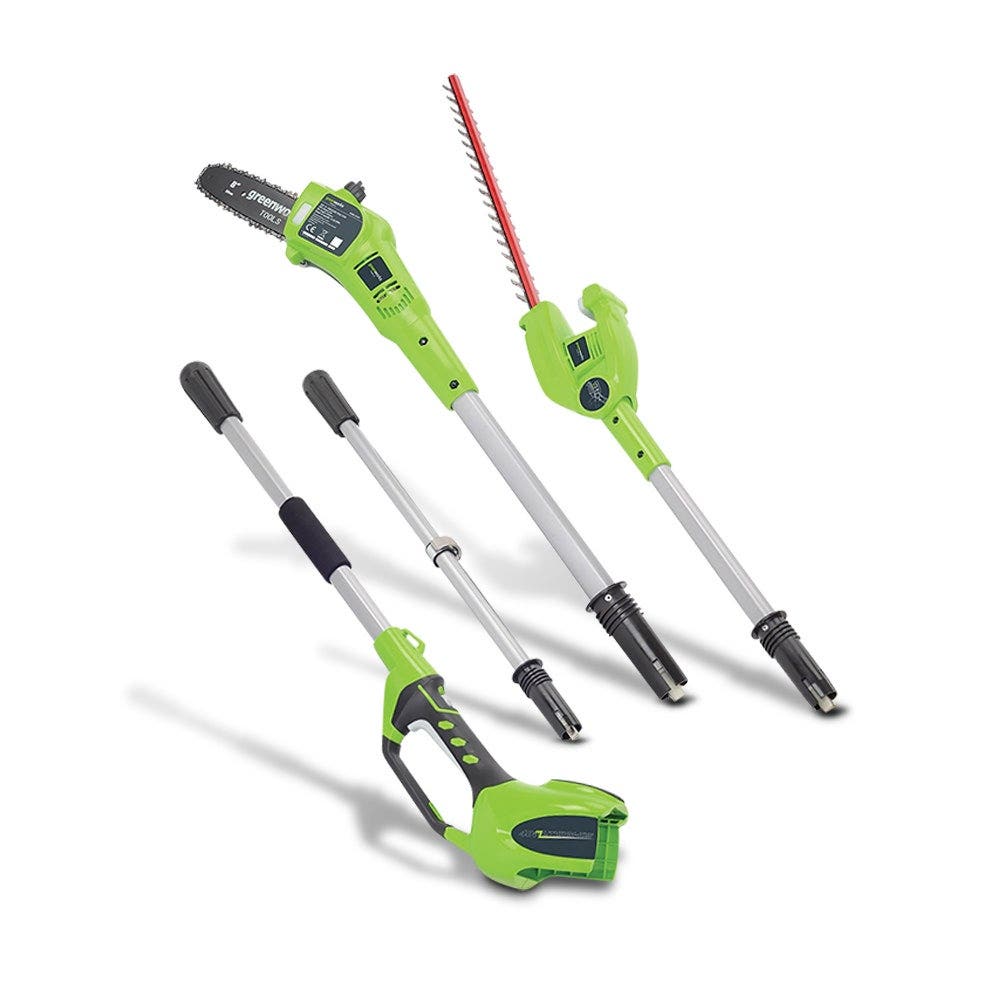 GREENWORKS 40V 1 x 4.0Ah 2-in-1 Pole Saw and Hedge Trimmer Kit 1300607AU-Kit