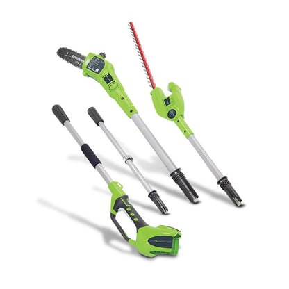 GREENWORKS 40V 1 x 4.0Ah 2-in-1 Pole Saw and Hedge Trimmer Kit 1300607AU-Kit